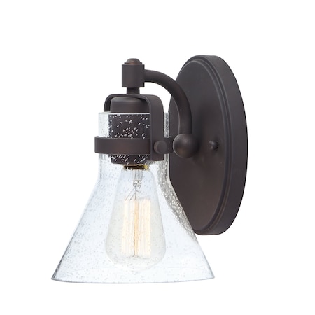 Maxim Lighting Seafarer 1-Light Wall Sconce With Bulb, Oil Rubbed Bronze 26111CDOI/BUL